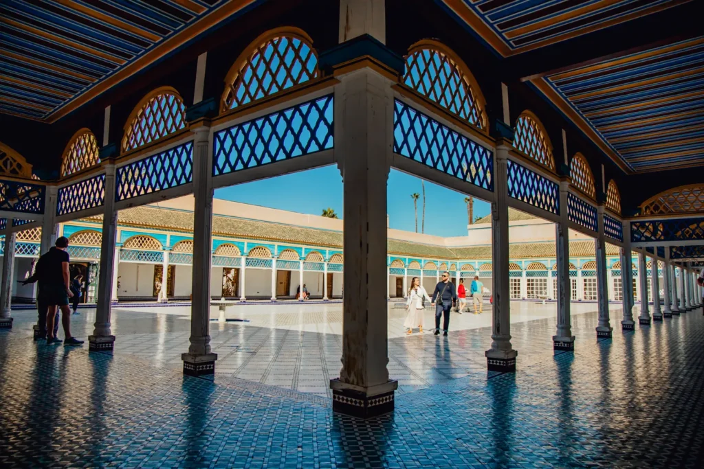 Bahia Palace on the guided day in Marrakech