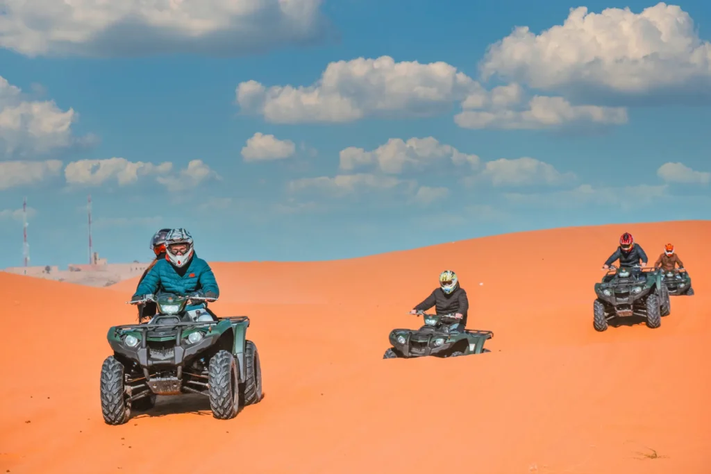 Quads en las dunas del Erg Chebbi, un extra opcional en Merzouga