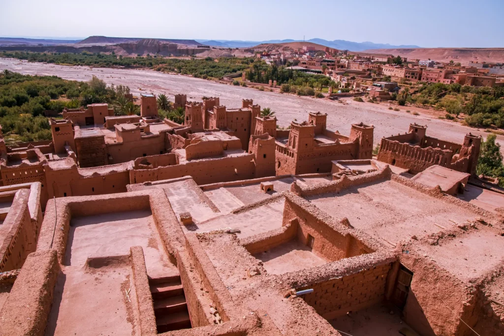Rooftops of Ait Ben Haddou on day 1 from Agadir