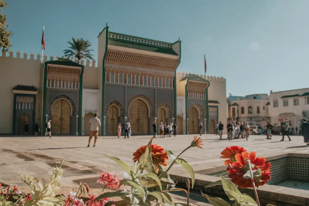 Brass doors of the Royal Palace on the last day in Fes