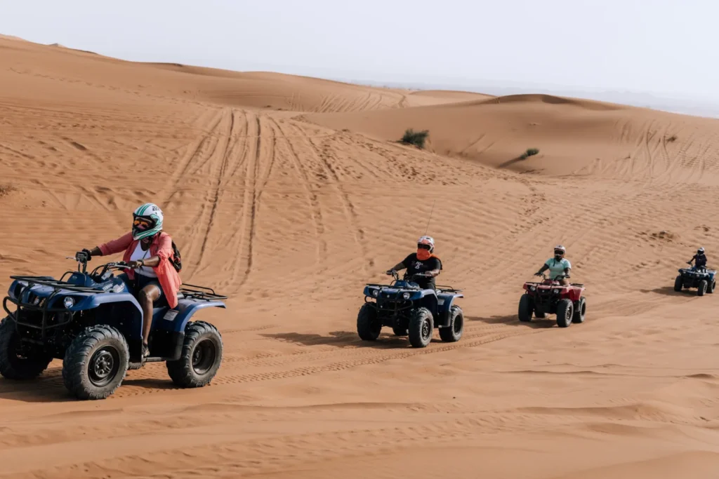 Quad tra le dune di Merzouga, un extra facoltativo nel giorno nel deserto