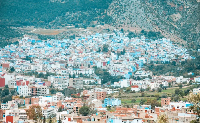 Chefchaouen from above on day 1
