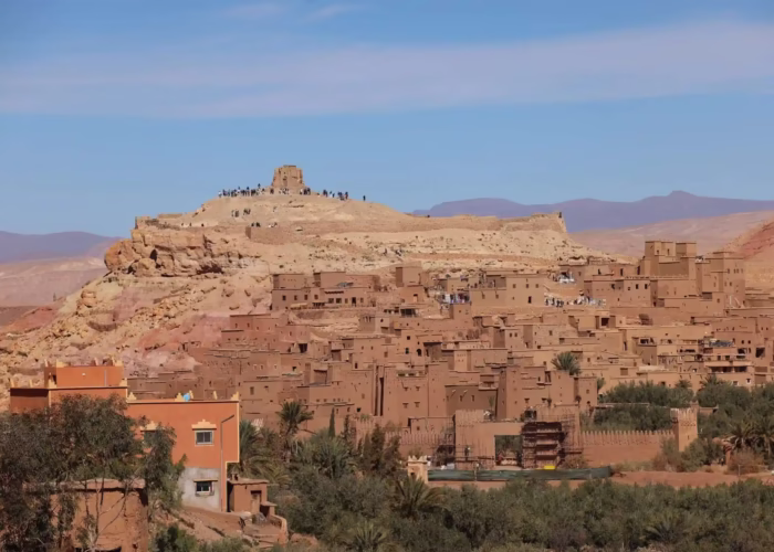 Kasbah of Ait Ben Haddou from the panoramic view, the picture is taking during our 12 day Morocco tour from Tangier - Morocco tour package - Morocco holiday - Morocco travel packages - Moroccco tour package - Morocco tour - Viaggio di 12 giorni da Tangeri - Tour Marocco
