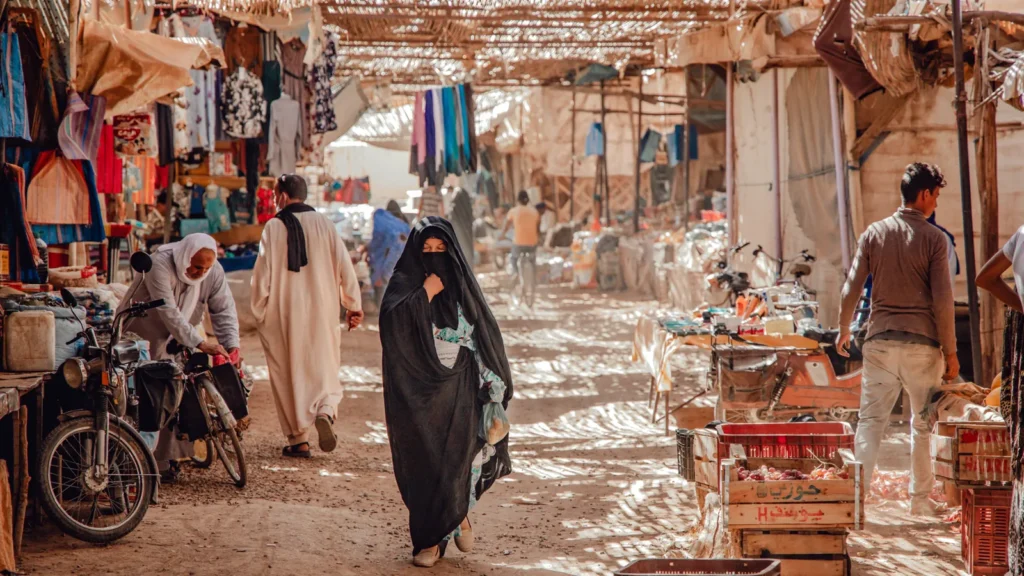 Souk street in the medina