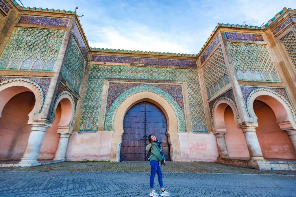 Porta Bab Mansour a Meknes, sulla strada per Fes