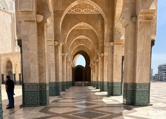 Arches in Hassan second Mosque in Casablanca - 8 Morocco tour from Casablanca - Morocco travel package - Morocco holiday