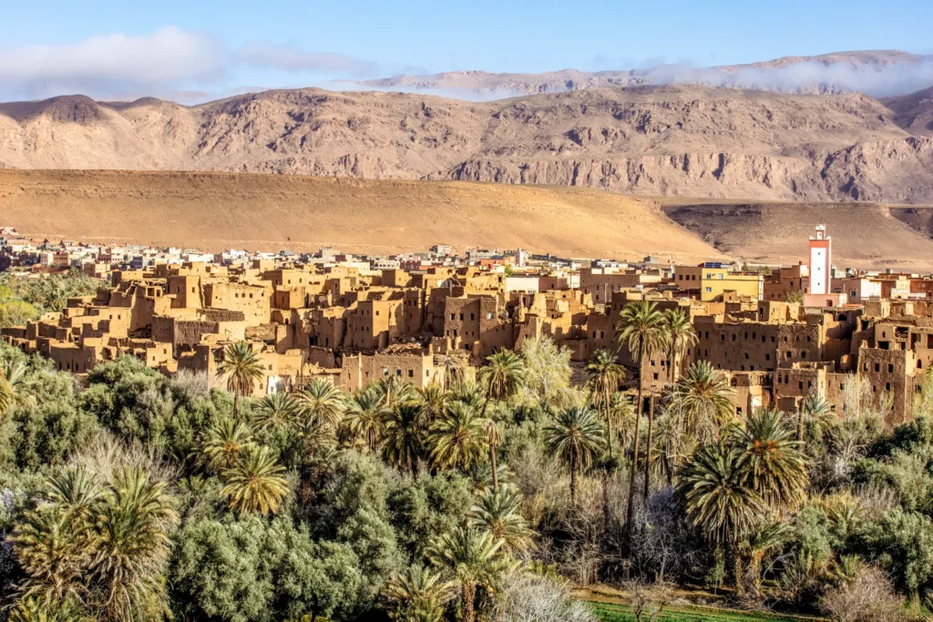 Tinghir and its palm oasis near the Todra Gorge
